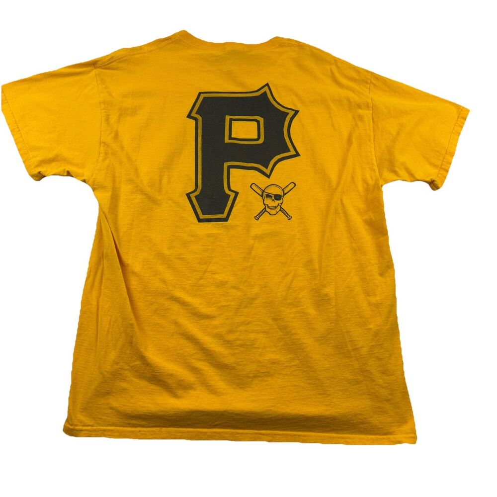 Vintage Pittsburgh Pirates T Shirt Mens XL Yellow Pride Of The Pirates